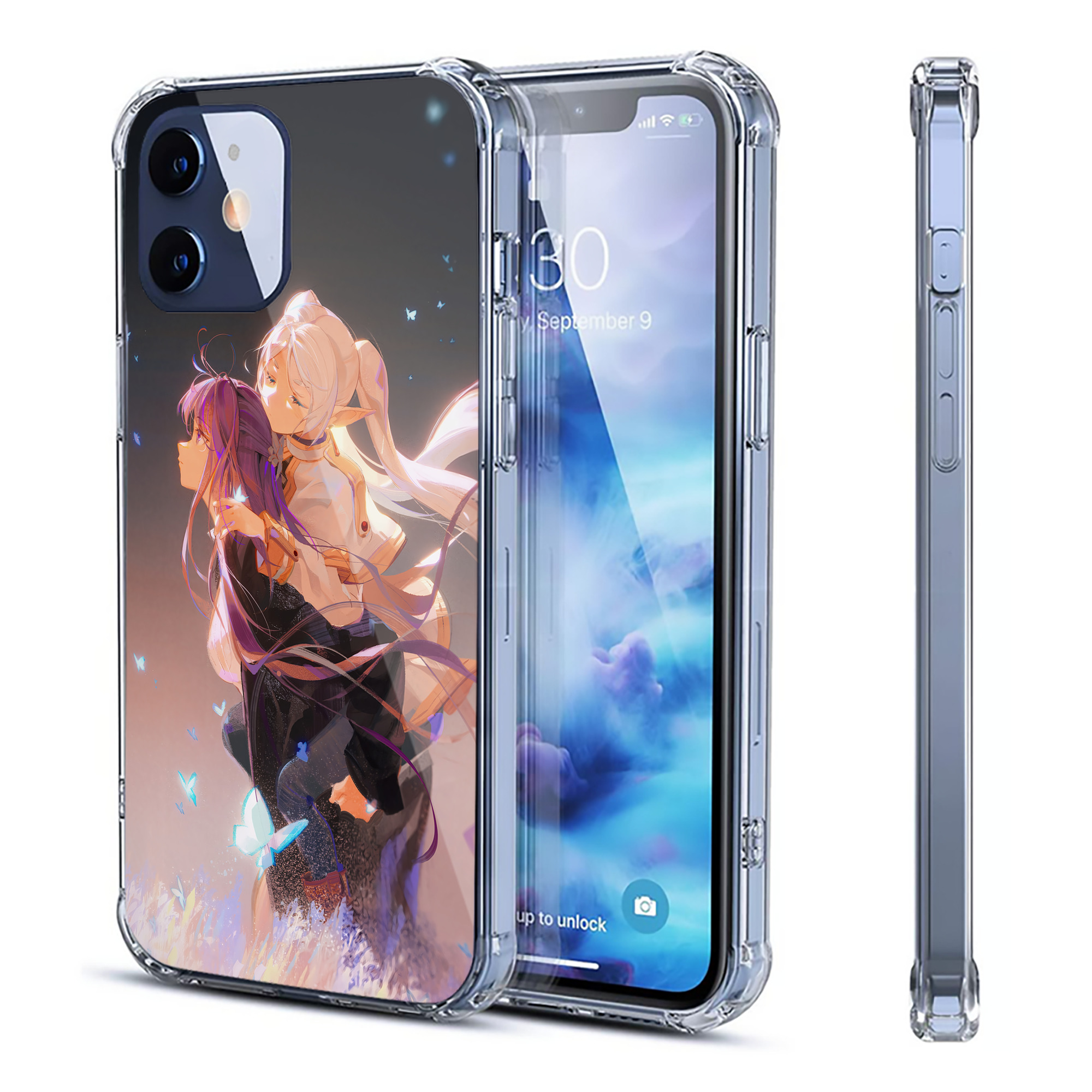 （画像用） 葬送のフリーレン Frieren 【iPhone 12シリーズ対応】透明スマホケース（クリアソフトケース）